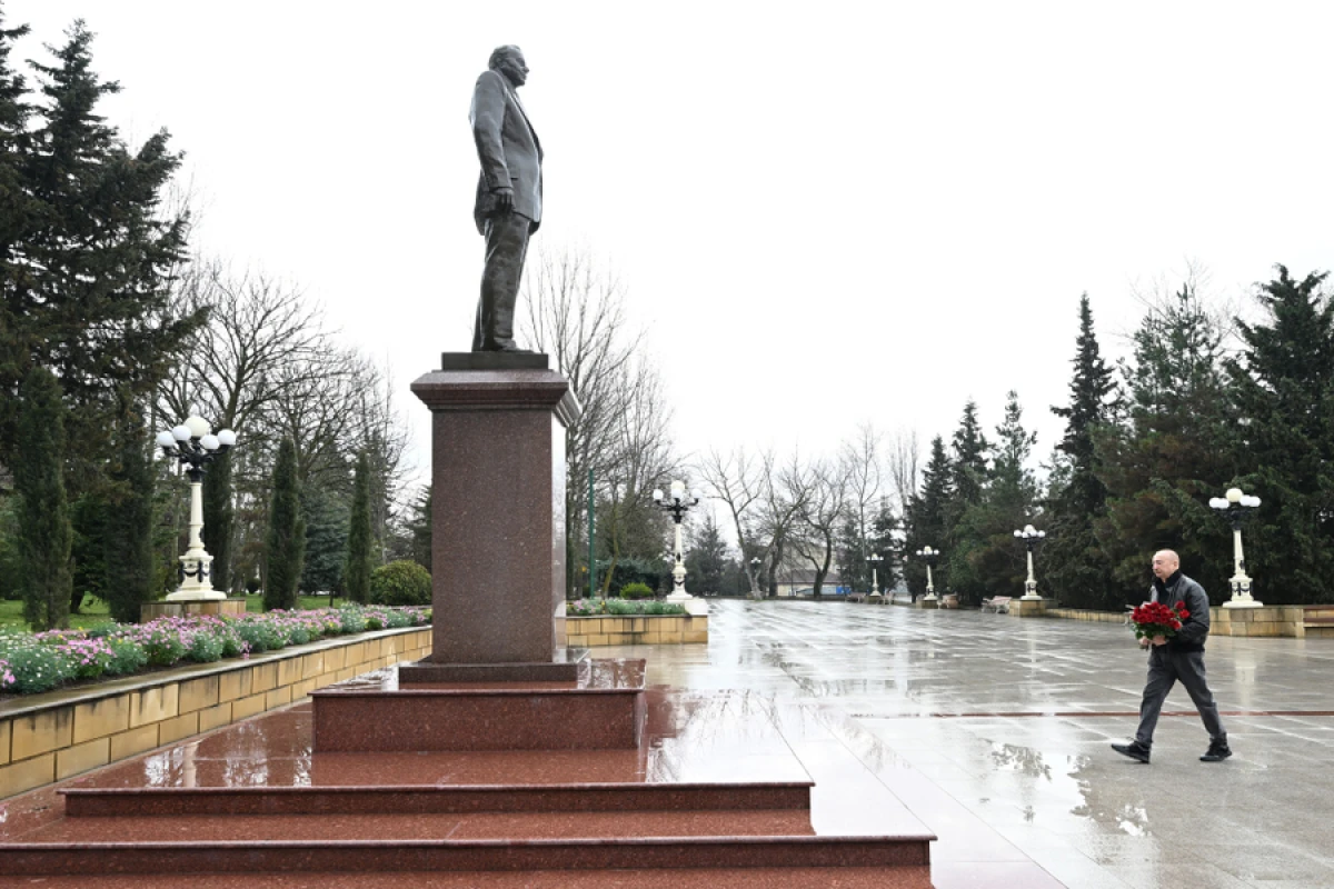 Prezident İlham Əliyev Şamaxı rayonuna səfər etdi