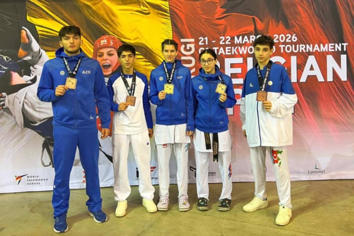 Azərbaycan taekvondoçuları Belçikada 5 medal qazandılar