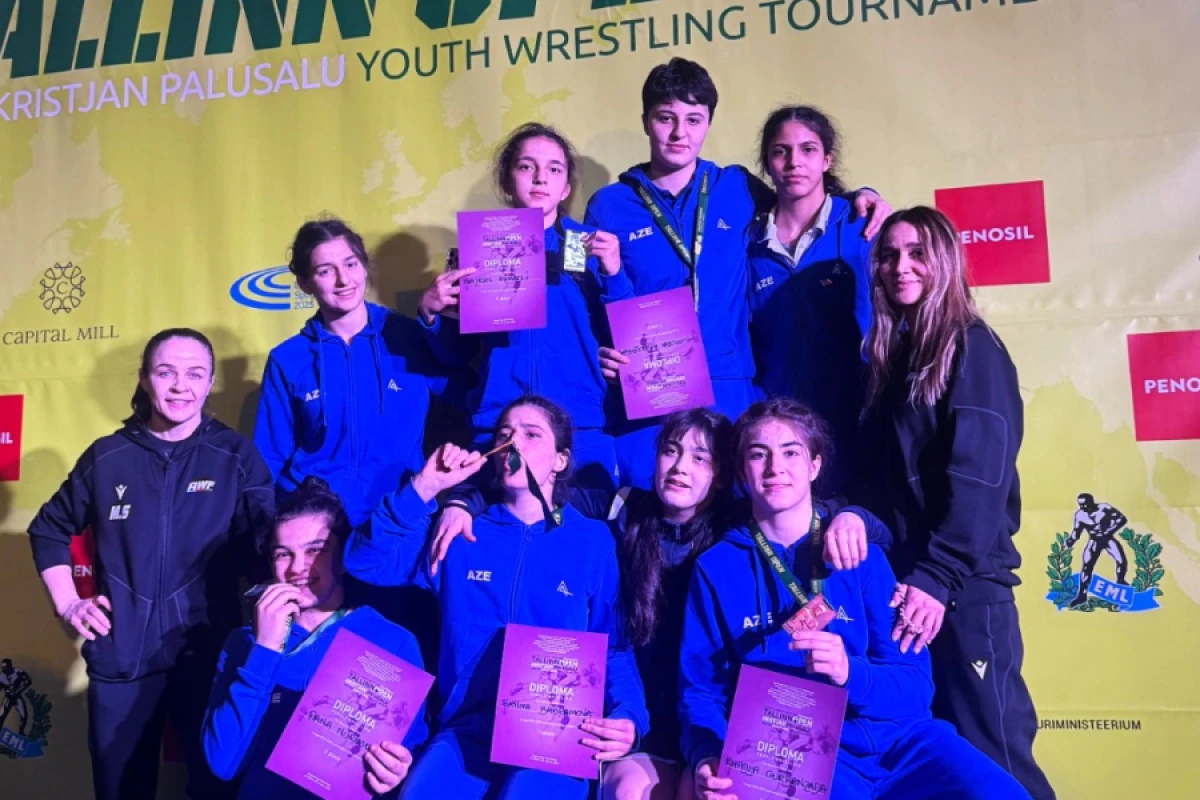 Güləşçilərilərimiz Estoniyada 5 medal qazandı