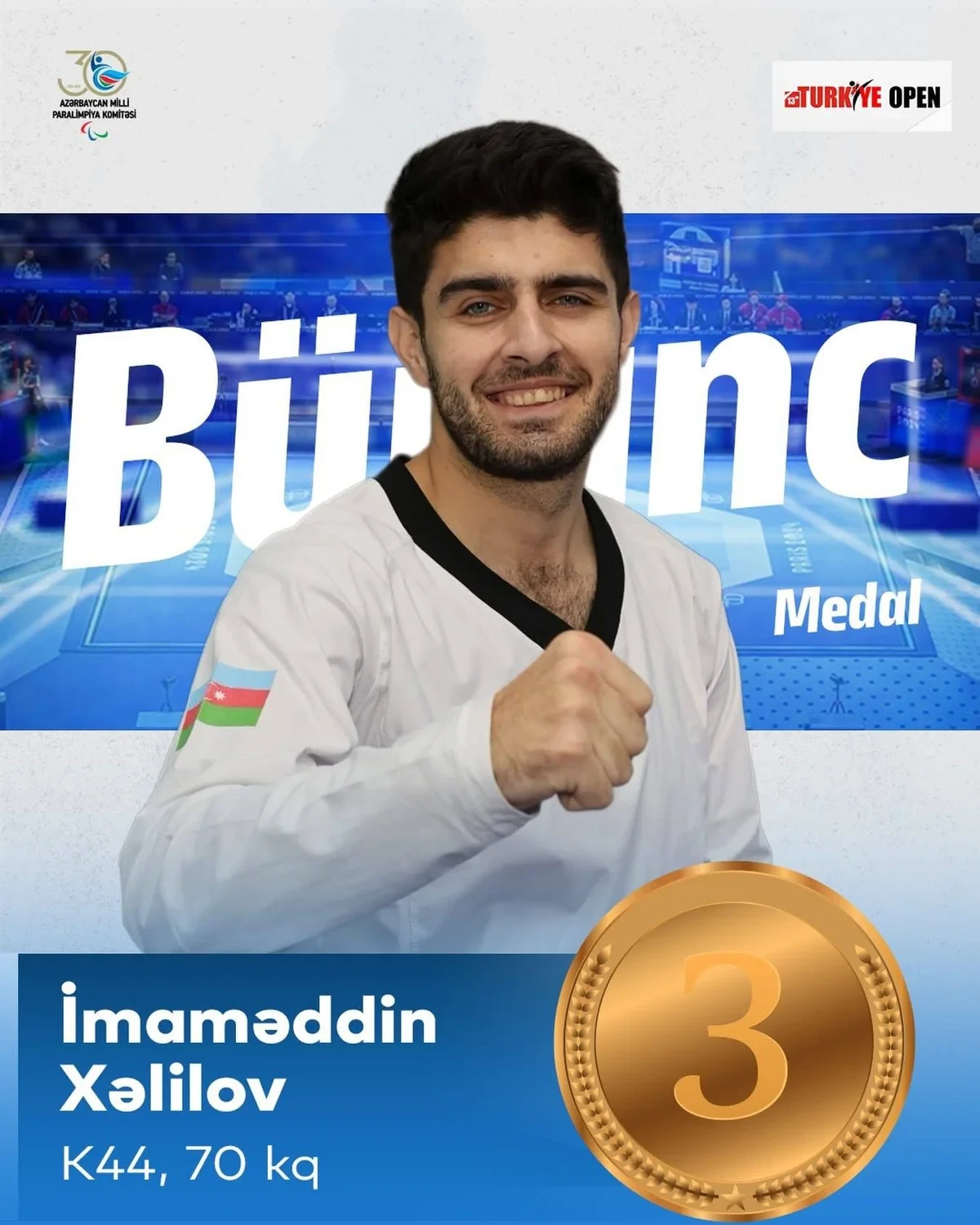 Parataekvondoçularımız Türkiyədə dörd medal qazandılar — 1