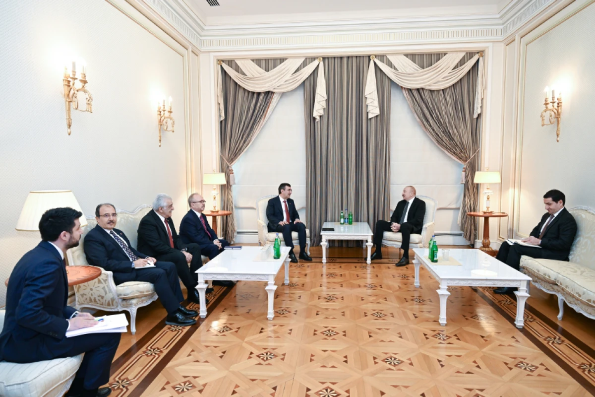 Prezident İlham Əliyev Cevdet Yılmazı qəbul etdi — 1