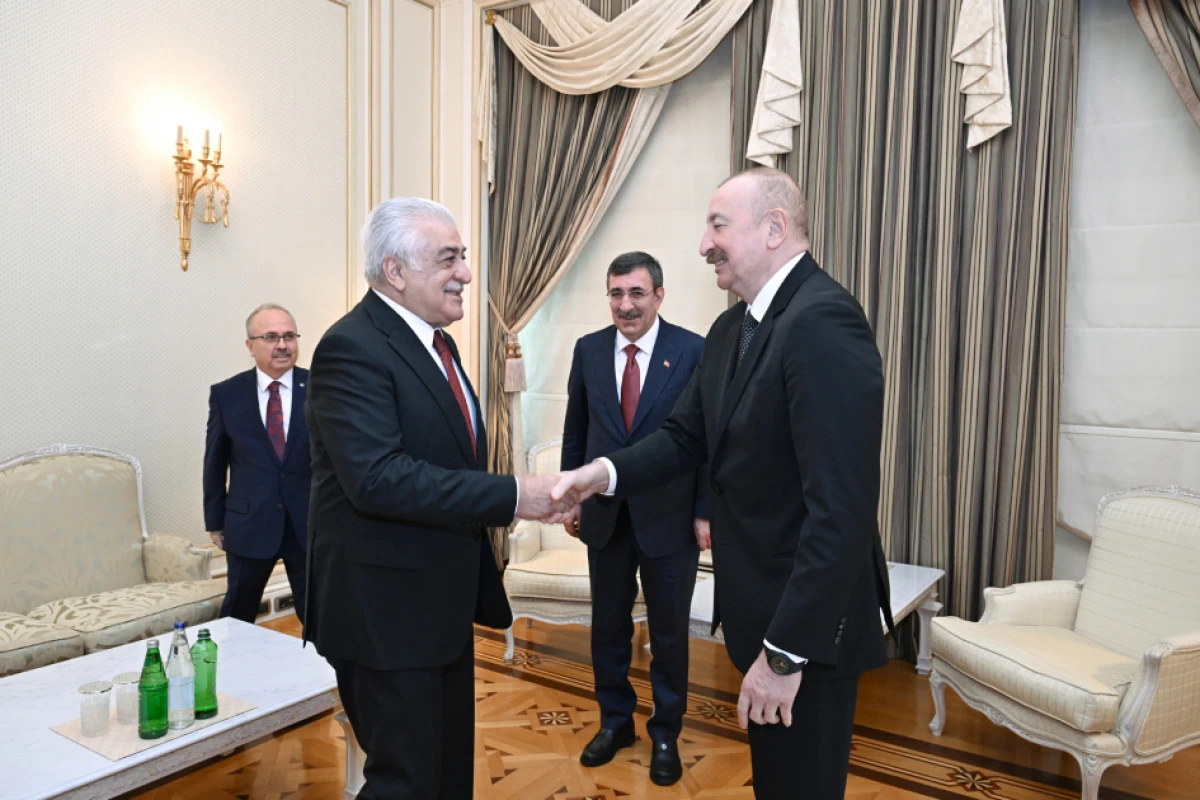Prezident İlham Əliyev Cevdet Yılmazı qəbul etdi — 2