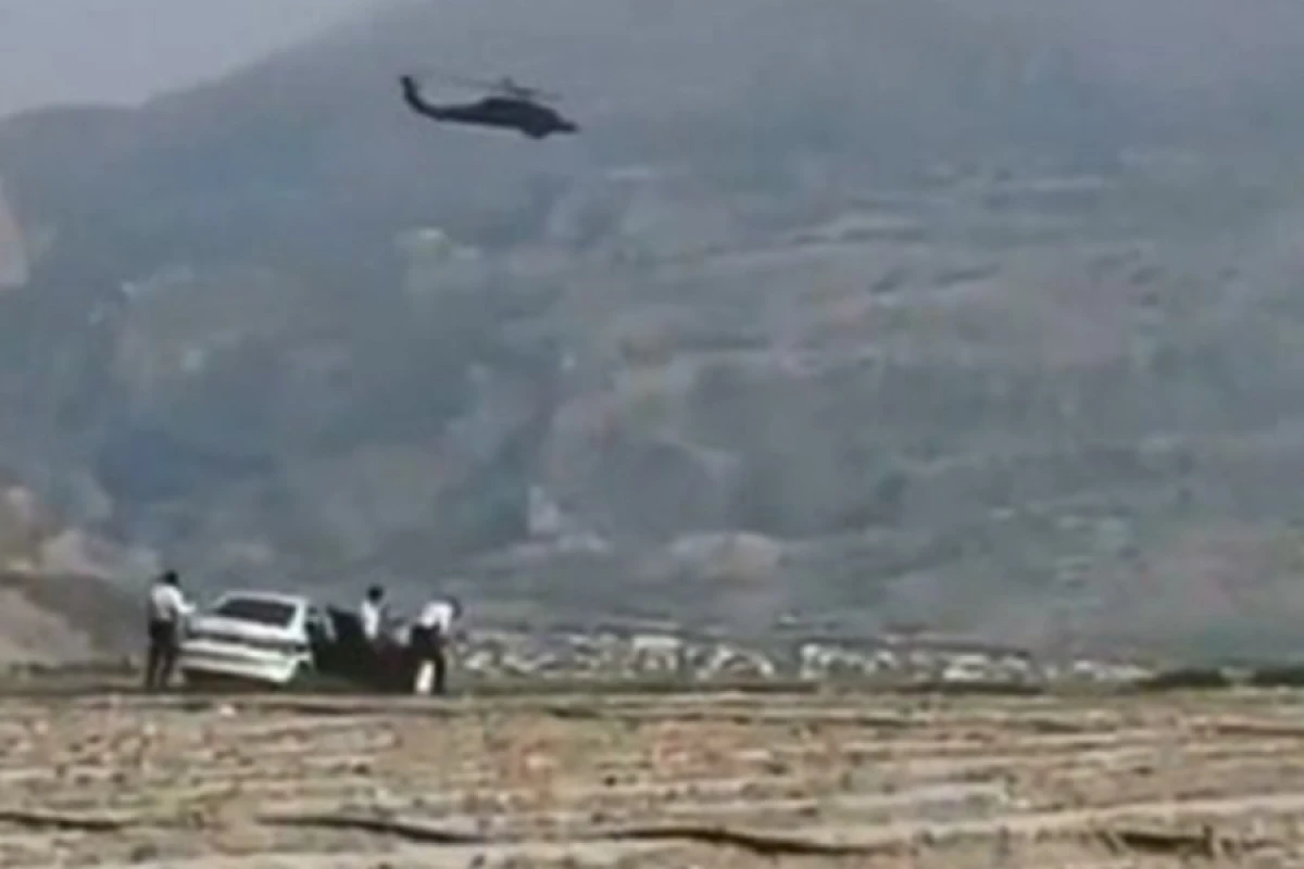 ABŞ helikopterinə tapança ilə atəş açdılar