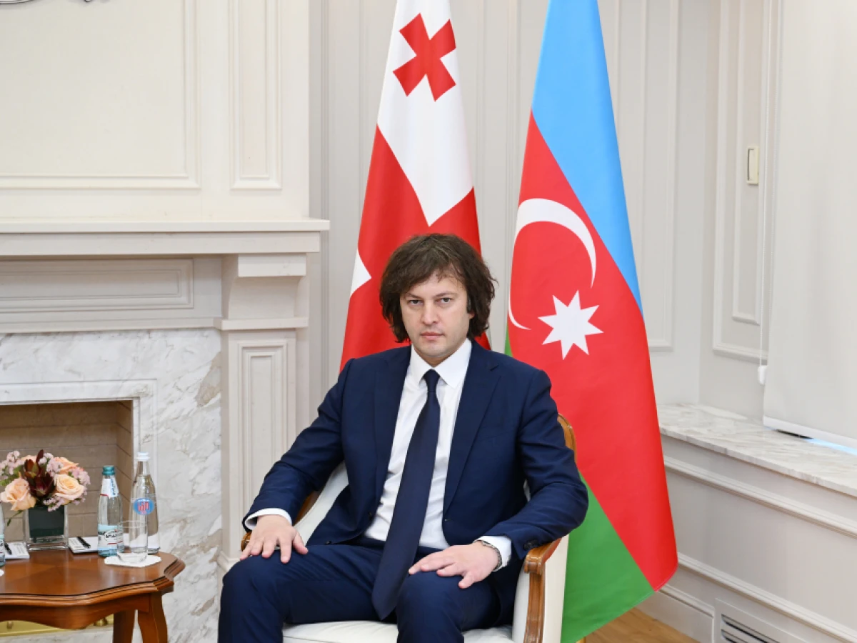 Prezident İlham Əliyevin Gürcüstanın Baş naziri İrakli Kobaxidze ilə təkbətək görüşü oldu — 1