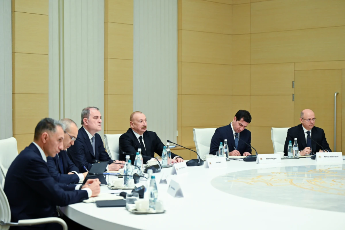 Prezident İlham Əliyevin İrakli Kobaxidze ilə geniş tərkibdə görüşü oldu — 4