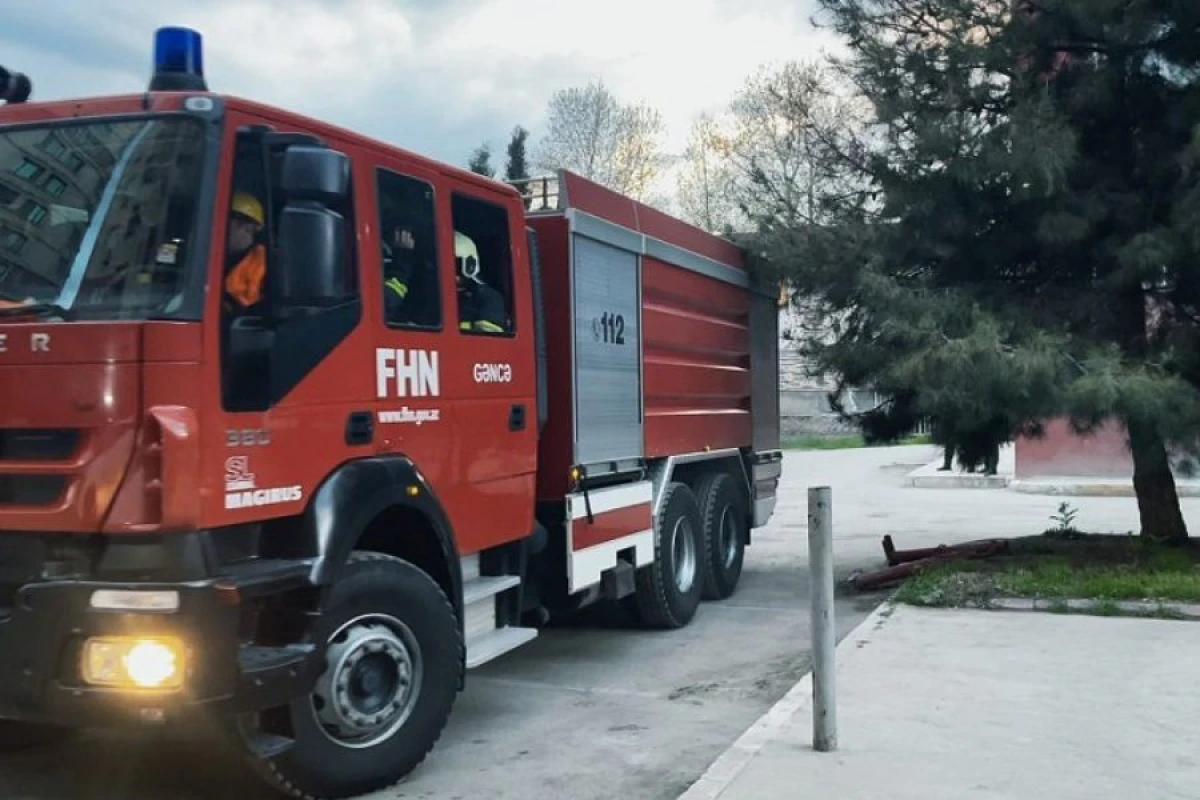 FHN Gəncədə şərti yanğın təlimi keçirdi, nöqsanlar aşkar oldu