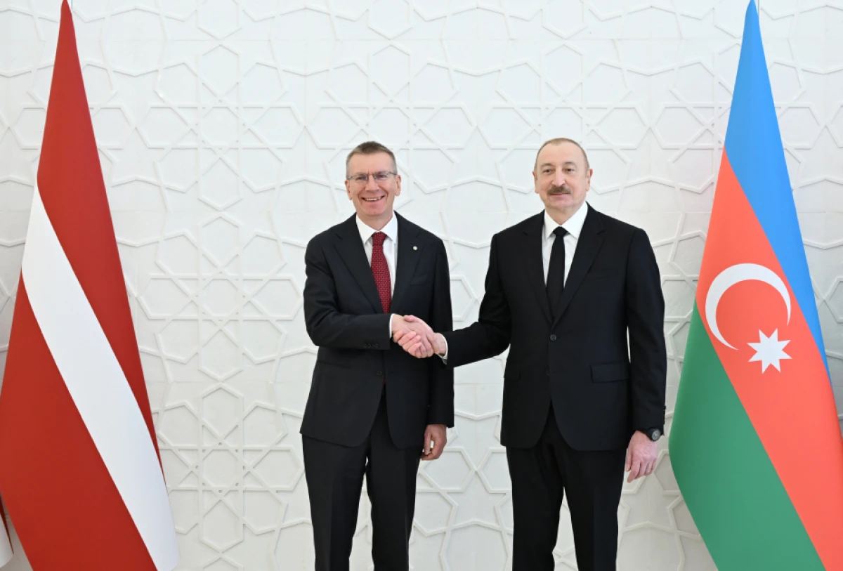 Latviya Prezidentinin rəsmi qarşılanma mərasimi oldu — 1