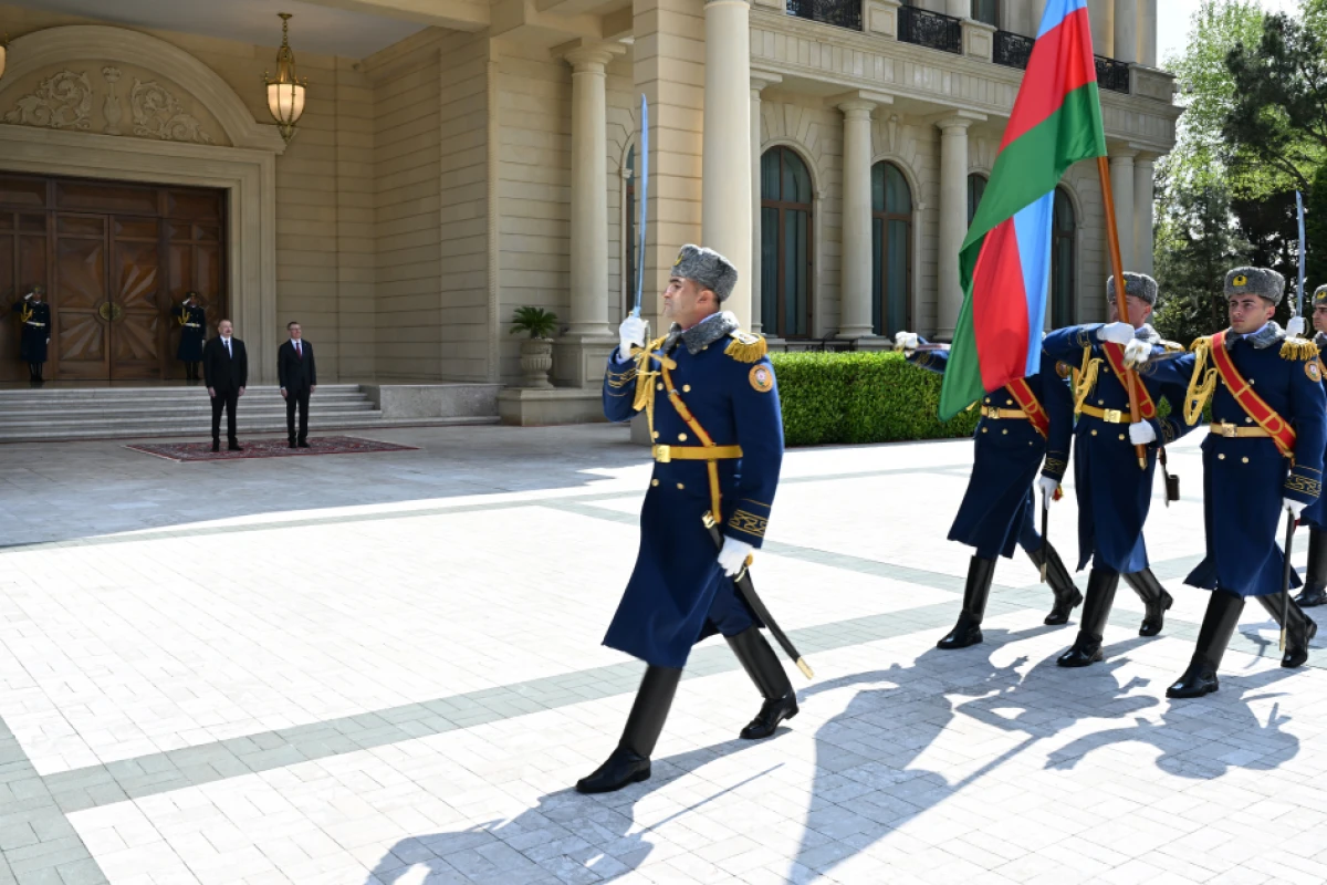 Latviya Prezidentinin rəsmi qarşılanma mərasimi oldu — 3