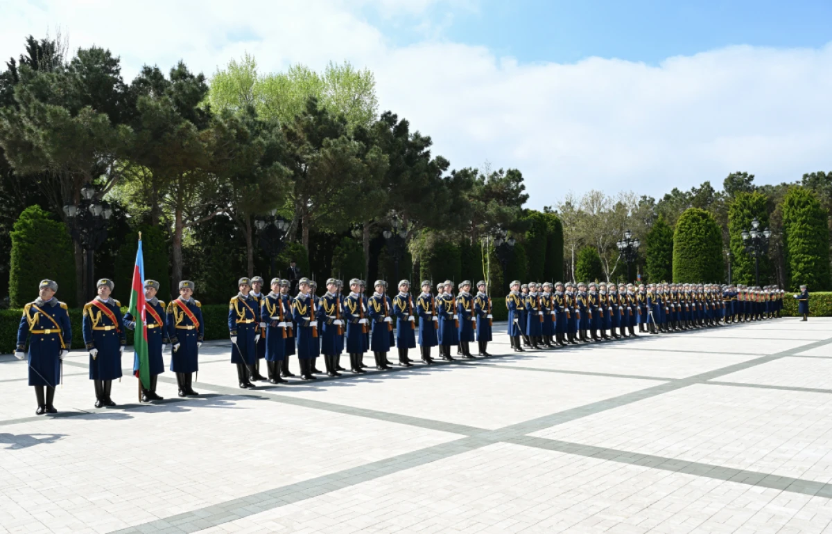 Latviya Prezidentinin rəsmi qarşılanma mərasimi oldu — 4