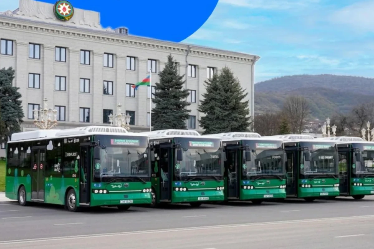 Xankəndidə şəhərdaxili avtobus marşrutları fəaliyyətə başlayır