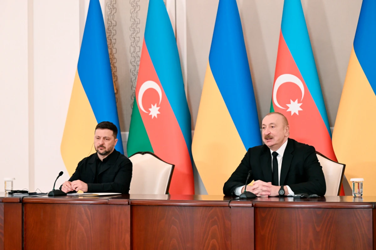 Azərbaycan və Ukrayna prezidentləri mətbuata bəyanatlarla çıxış etdilər - YENİLƏNDİ