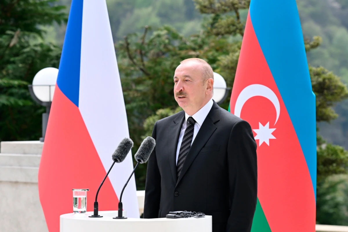 Prezident: Çexiyaya qonşu olan ölkələrə Azərbaycan təbii qaz ixrac edir