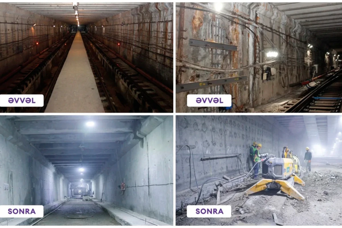 "Həzi Aslanov" metrostansiyasında görülən işlərə dair son vəziyyət açıqlandı