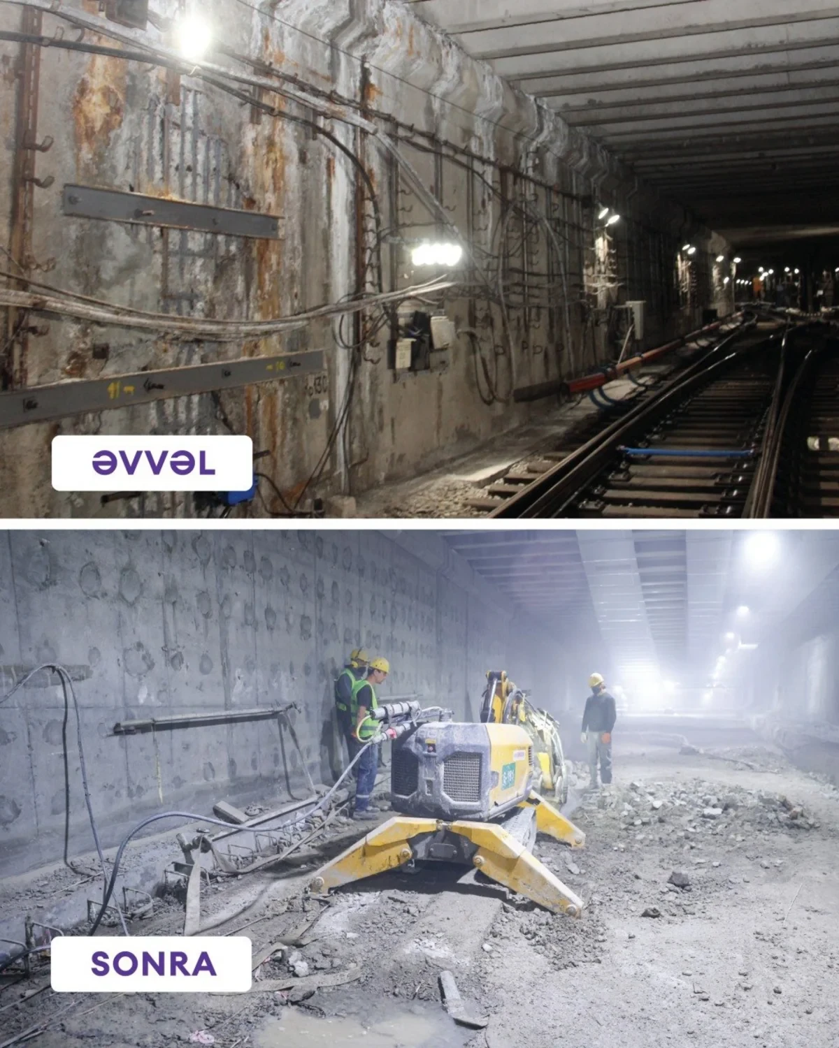 "Həzi Aslanov" metrostansiyasında görülən işlərə dair son vəziyyət açıqlandı — 1