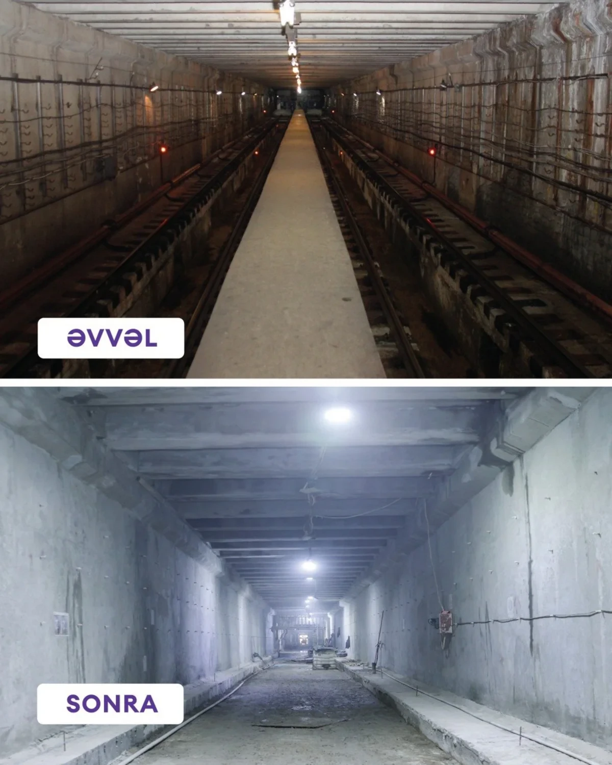 "Həzi Aslanov" metrostansiyasında görülən işlərə dair son vəziyyət açıqlandı — 3