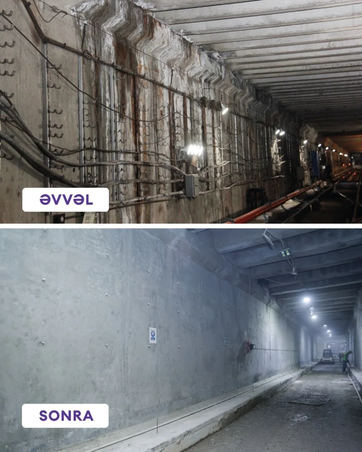 "Həzi Aslanov" metrostansiyasında görülən işlərə dair son vəziyyət açıqlandı — 4