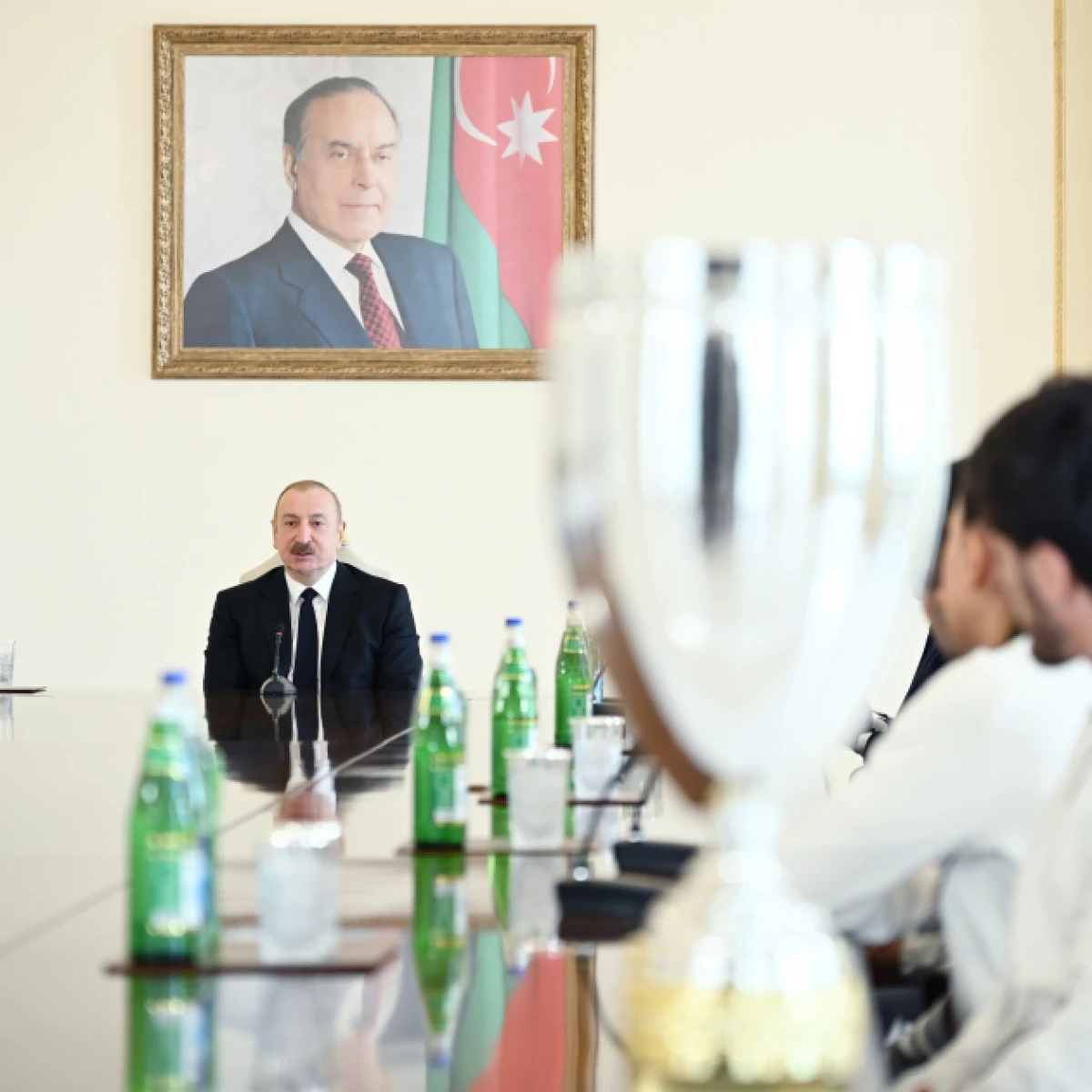 Prezident Avropa çempionatında komanda hesabında çempion olan güləşçiləri qəbul etdi - YENİLƏNDİ — 3