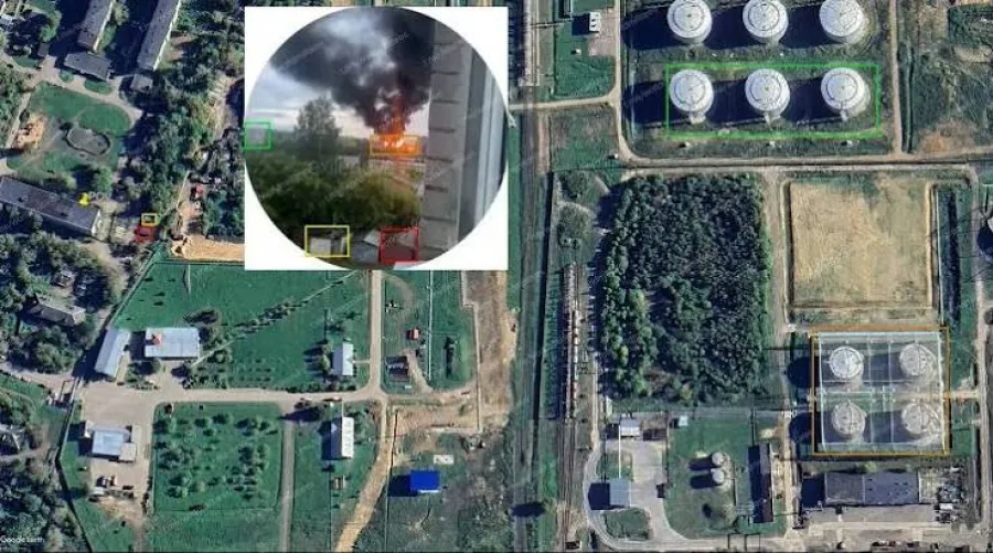 Украинские беспилотники нанесли удары по нефтебазе в России