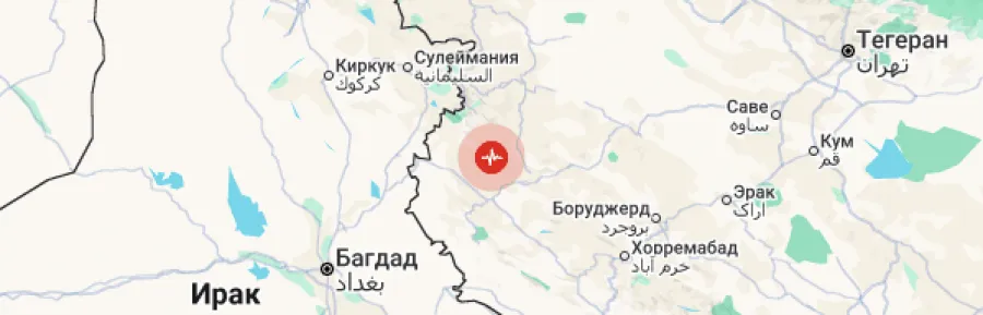 Срочно! В Иране произошло два землетрясения подряд