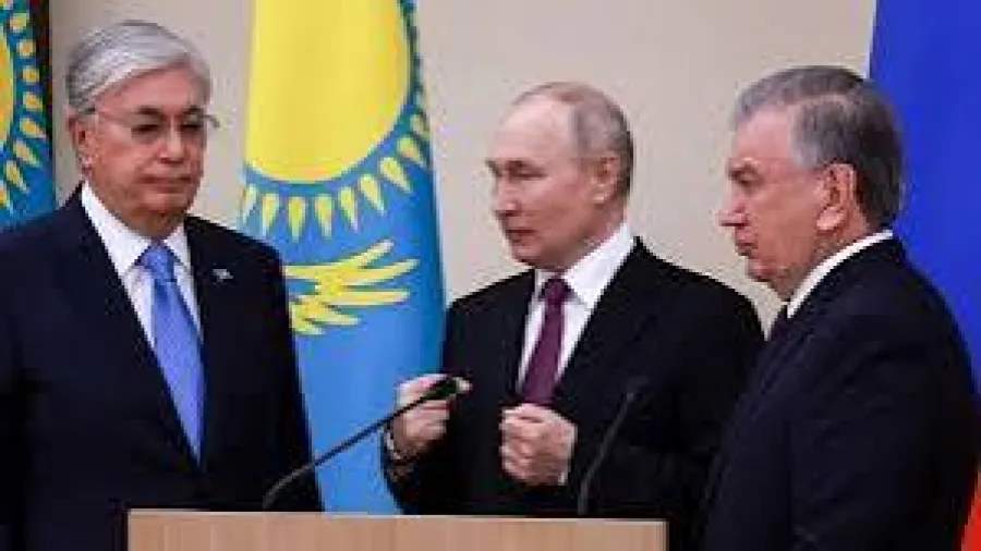 Путин встревожился настолько, что изменил договор, заключенный с Узбекистаном и Казахстаном