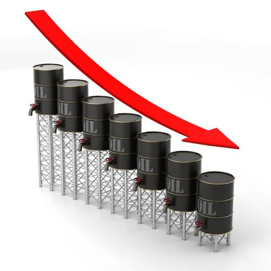 Цены на нефть упали более чем на 5%