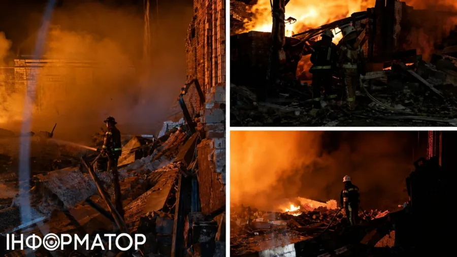 В Киеве баллистическая ракета упала на детскую больницу-фото