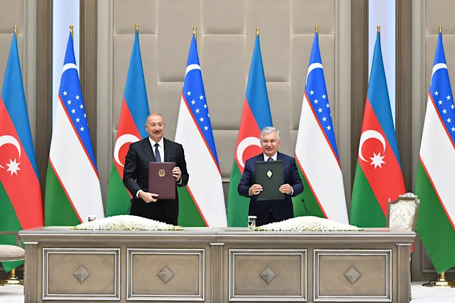 Daşkənddə Azərbaycan və Özbəkistan sənədlərinin imzalanma və mübadiləsi mərasimi oldu