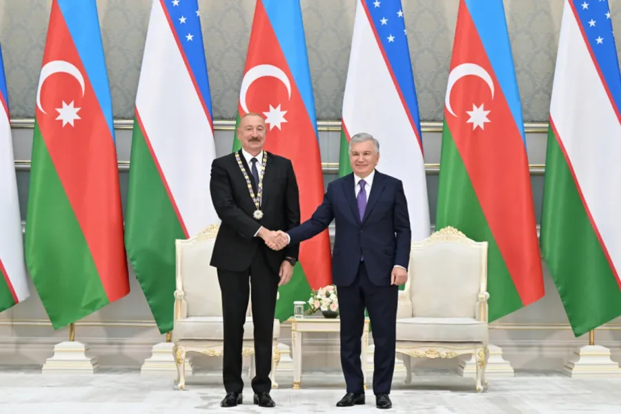Daşkənddə Azərbaycan və Özbəkistan prezidentlərinin təltifolunma mərasimi keçirildi — 7