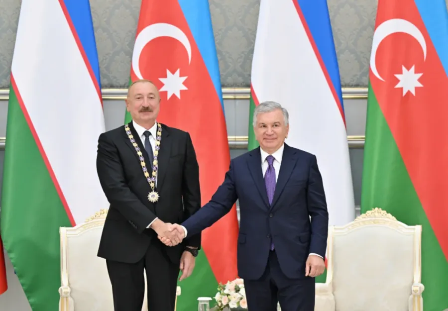 Daşkənddə Azərbaycan və Özbəkistan prezidentlərinin təltifolunma mərasimi keçirildi — 8