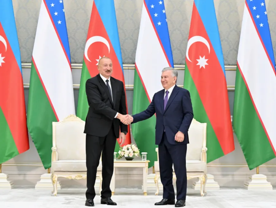 Daşkənddə Azərbaycan və Özbəkistan prezidentlərinin təltifolunma mərasimi keçirildi — 14